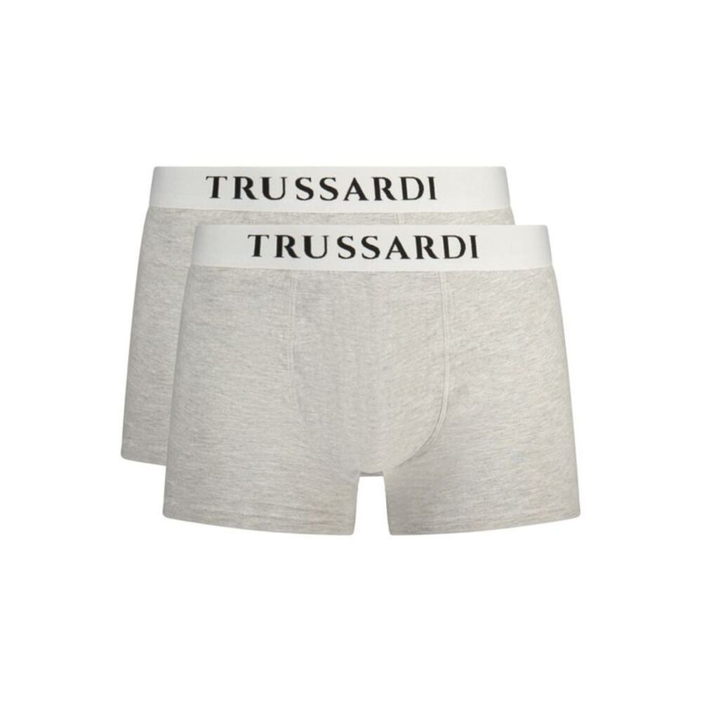 Trussardi "Gray Cotton Men's Boxer Men's Short"